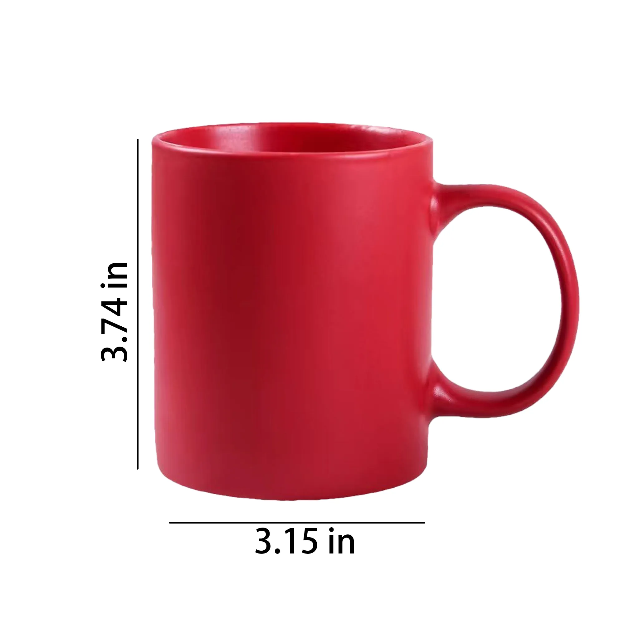 MOQ 50 12oz Candy Color Glossy Ceramic Mug 2