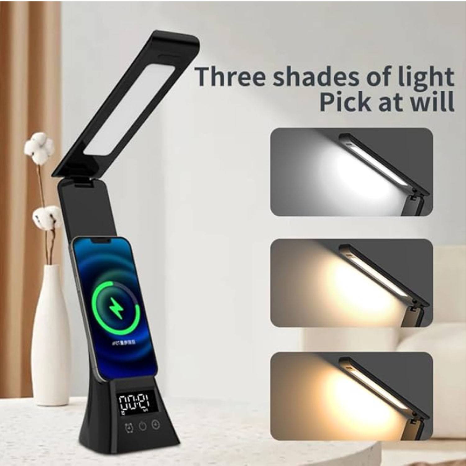 5-in-1 LED Desk Lamp with Wireless Chargers 6
