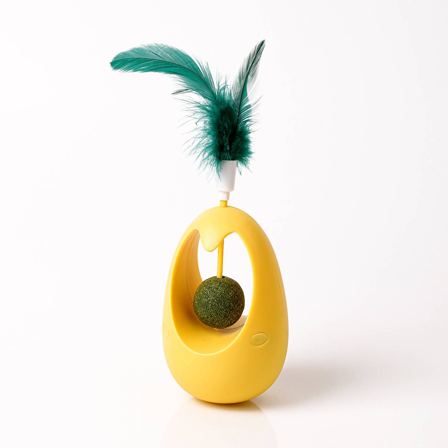 Interactive Fun Feather Tumbler Toy for Pets Play 3