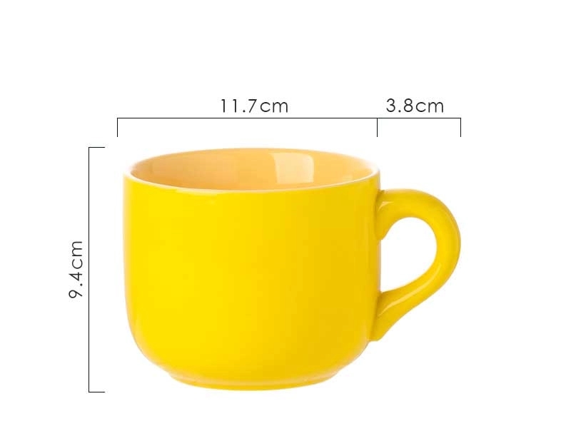 Large-Capacity Thickened Heat-resistant Ceramic Handle Mug 4