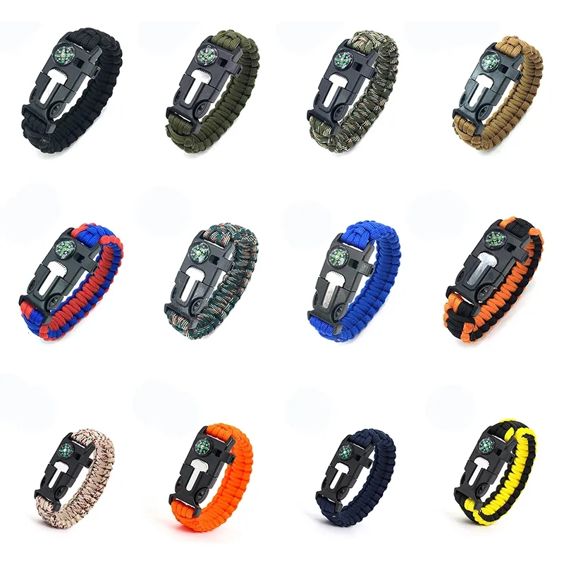 Survival Paracord Bracelet with Fire Starter 2