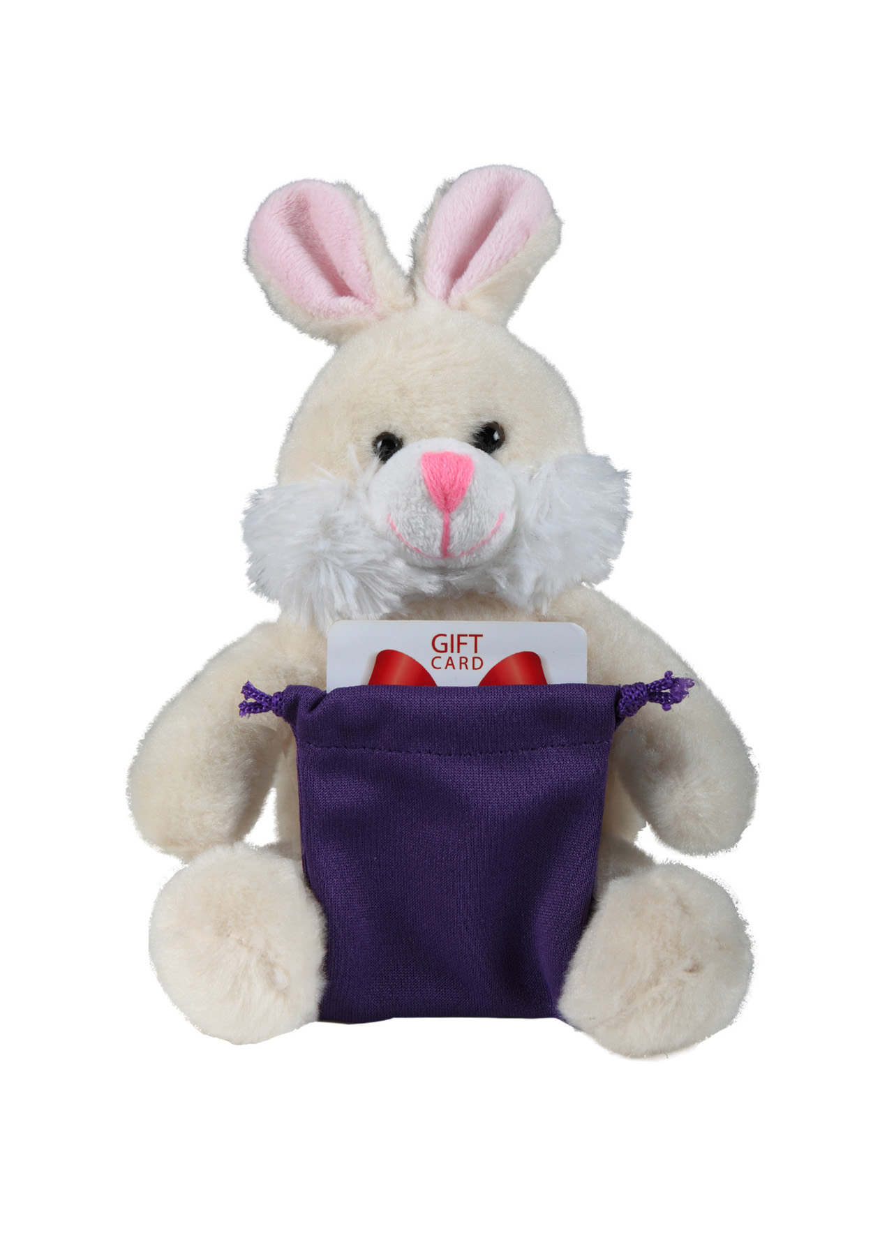 soft plush Bunny with gift card sack