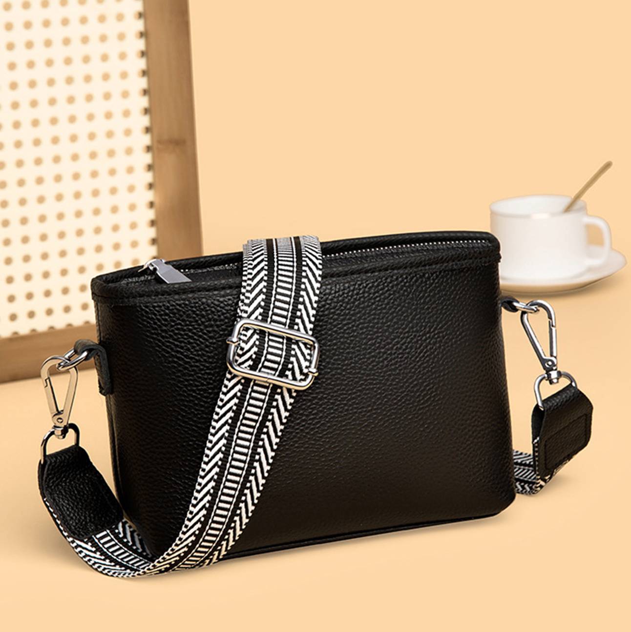 Genuine Leather Messenger Crossbody Bag 4