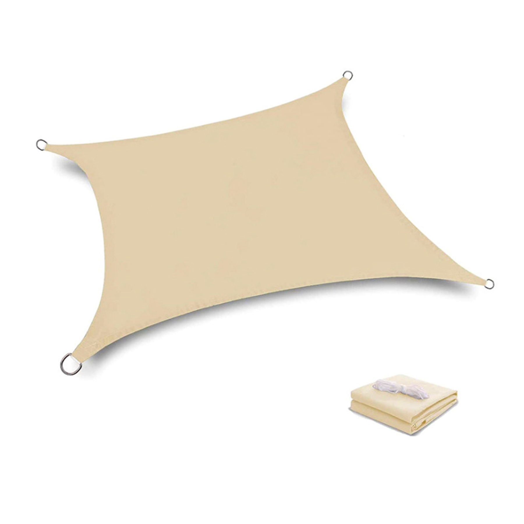 Beach Yard Triangle Sand Sun Shade Sail 3