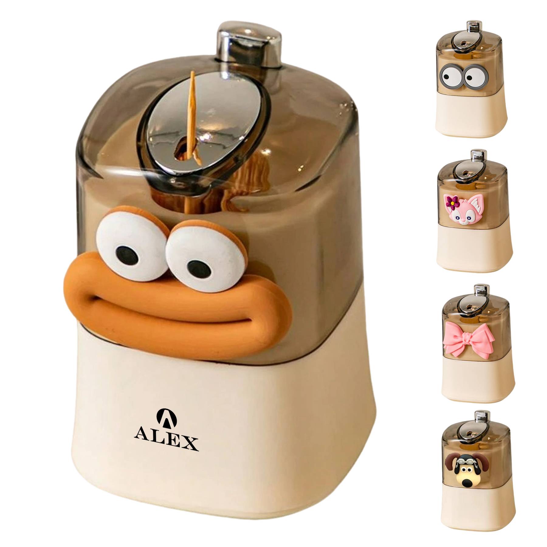 Toothpick Holder Pop-Up Automatic Tooth Pick Dispenser 2