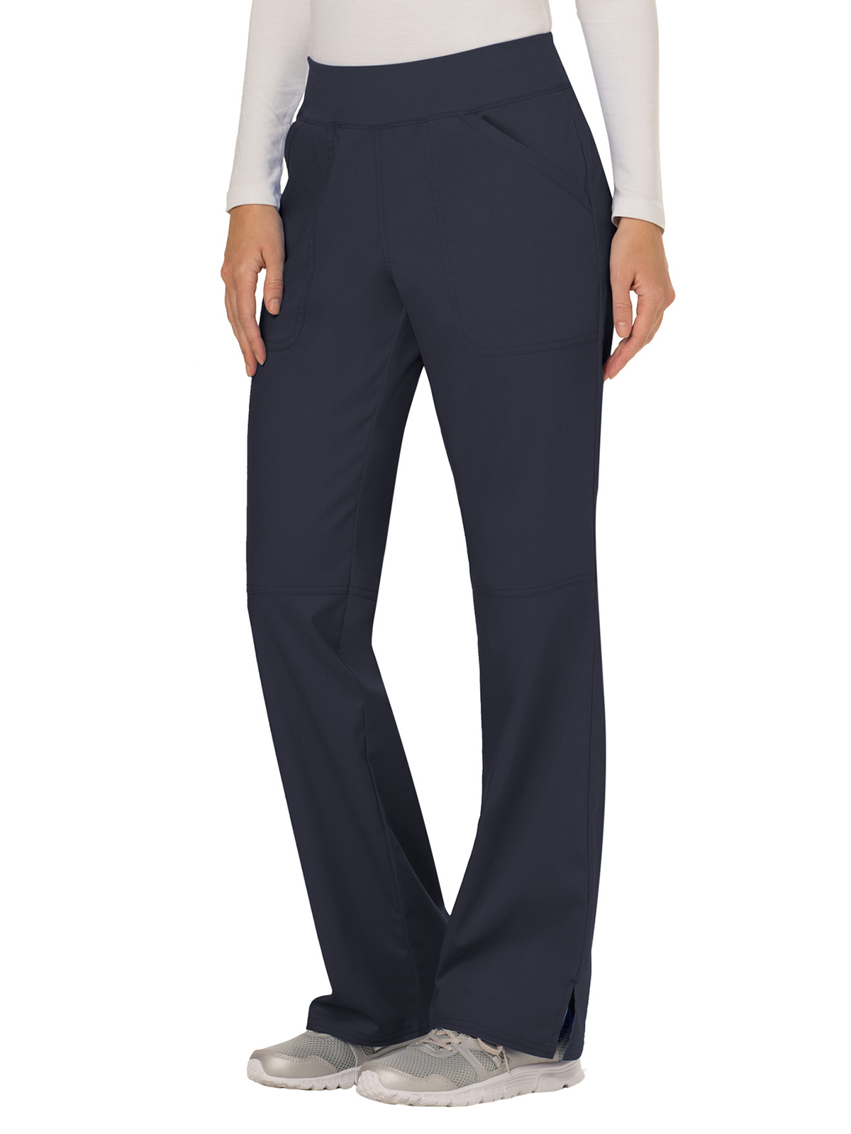 Cherokee - Workwear Revolution - Women's 4-Pocket Mid Rise Straight Leg Pull-on Pant 68