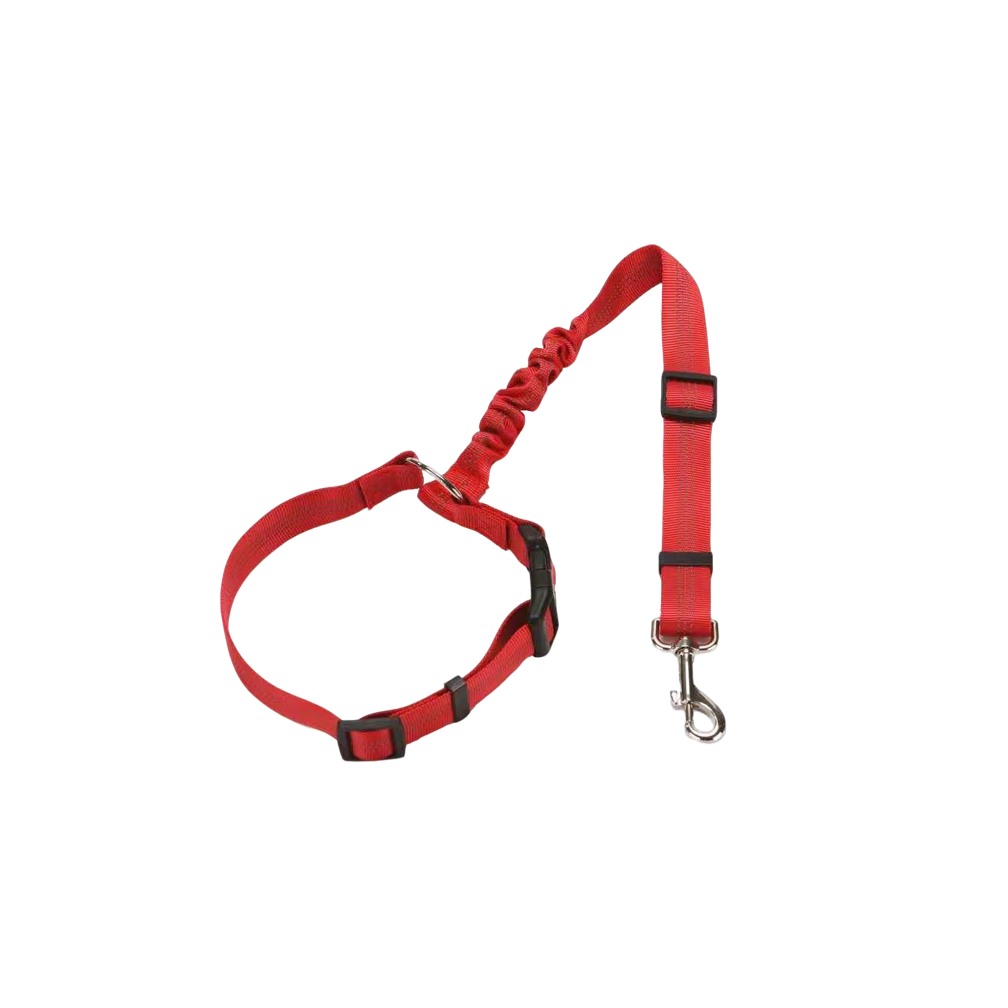 Adjustable Pet Vehicle Safety Tether With Bungee Cushioning 11