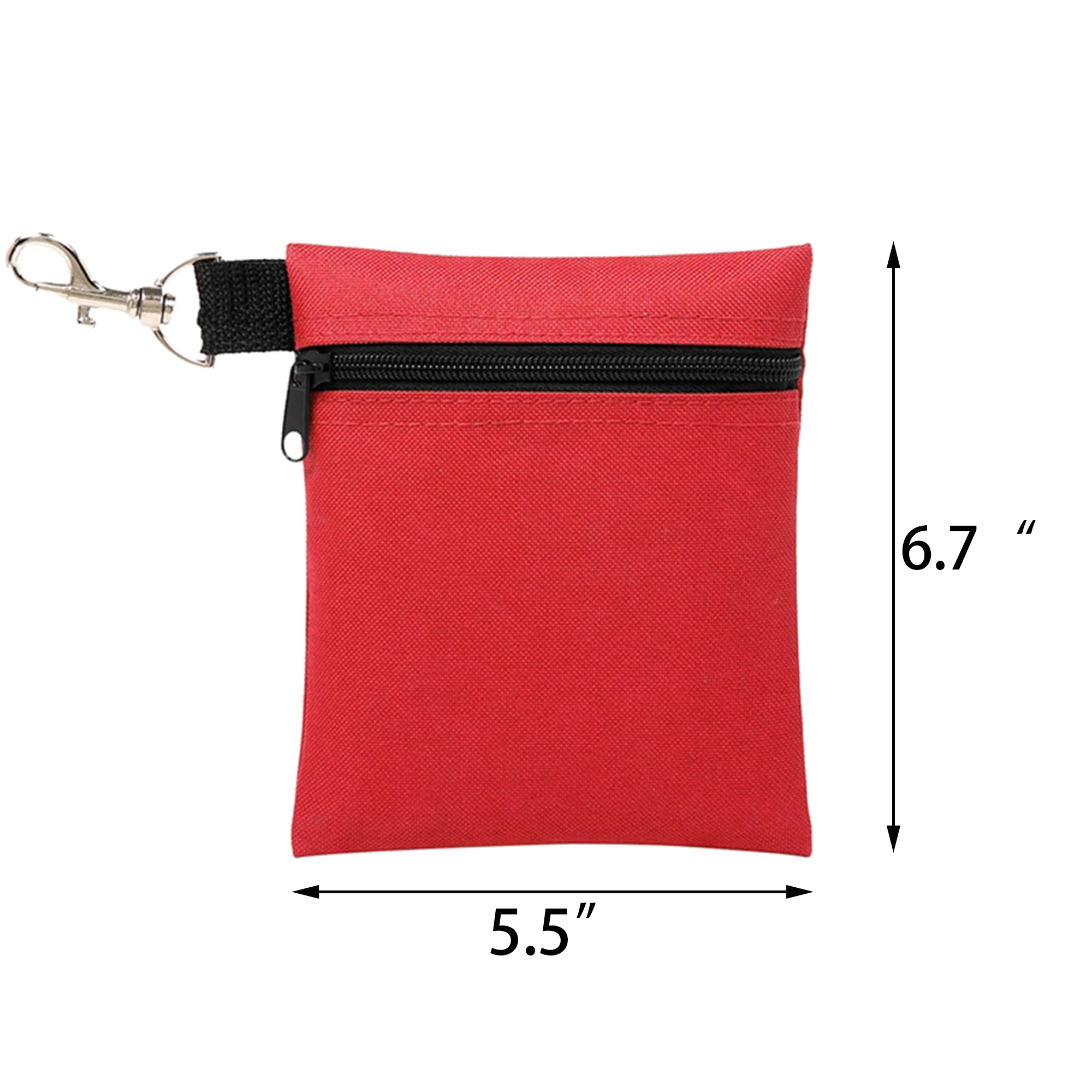MOQ50 Professional Zipper Golf Ball Pouch Bag 2