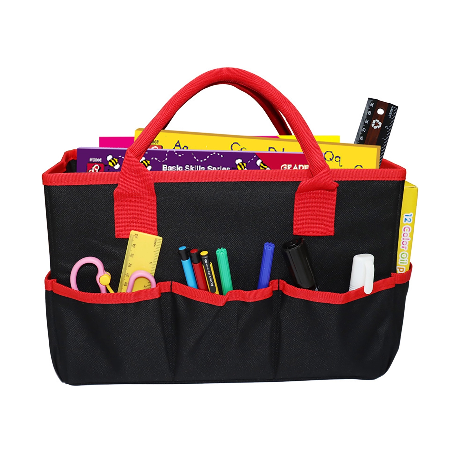 Teacher Tote Bag With Bottom Pad Separated Storage, custom tote bag with logo imprint 6