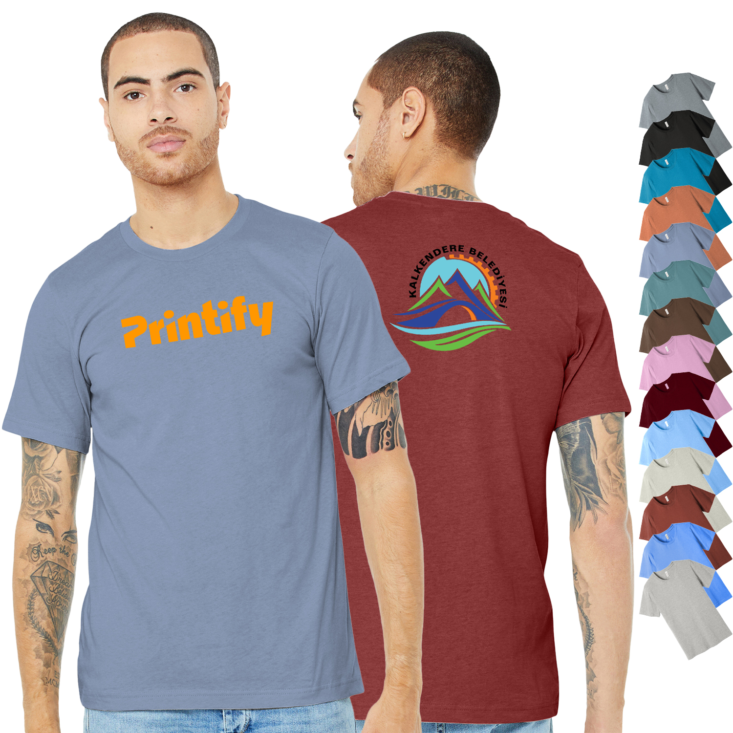 BELLA+CANVAS ® Unisex Heather CVC Short Sleeve Tee 1
