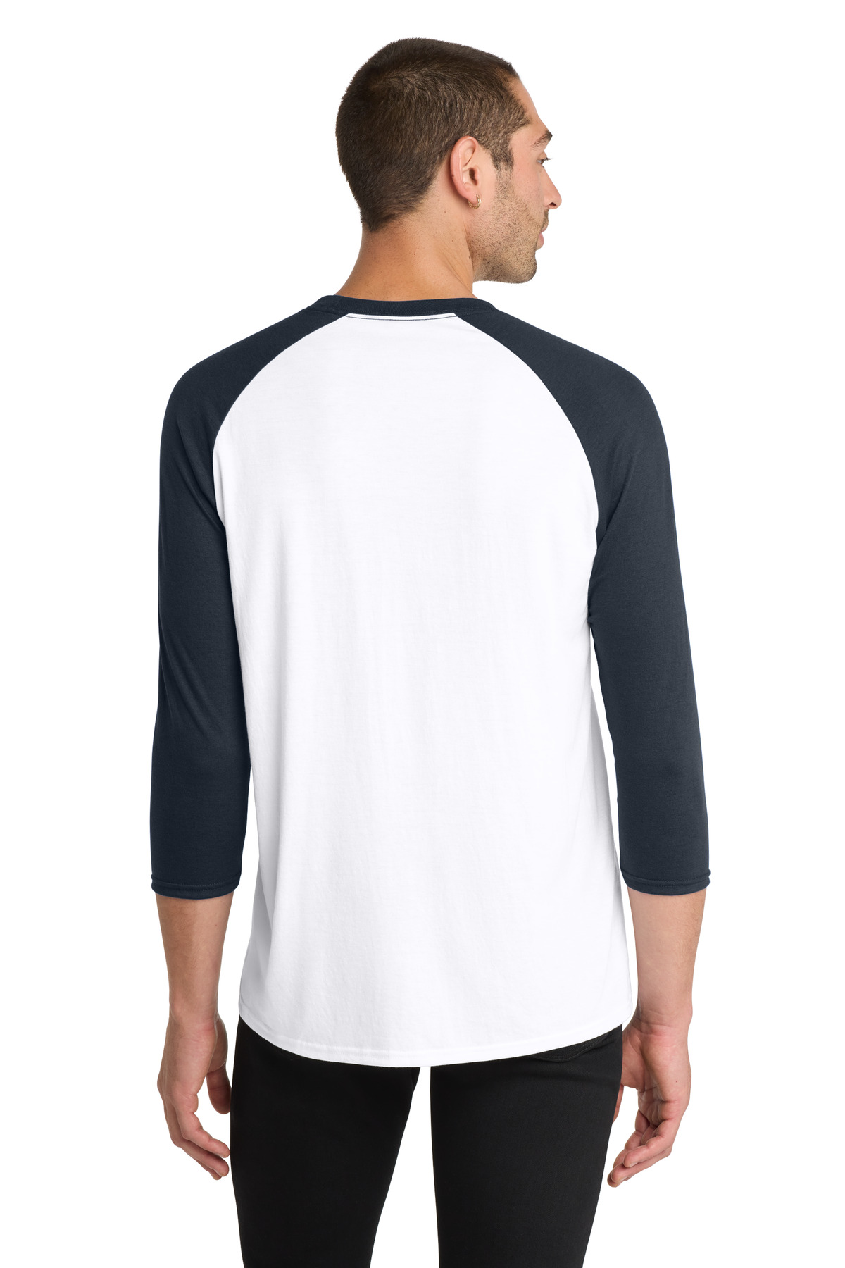 District Perfect Tri 3/4-Sleeve Raglan. DM136 77