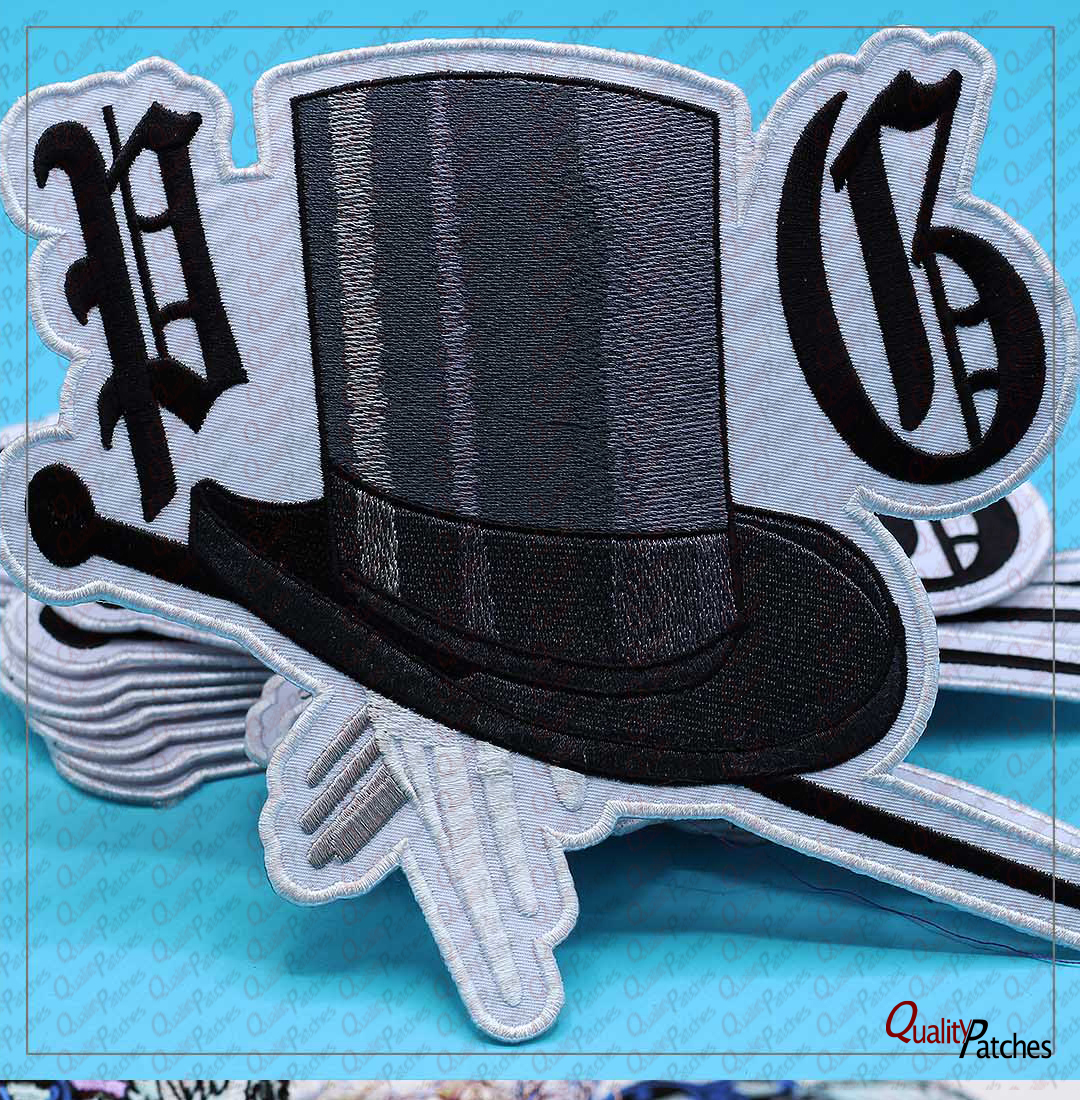 Custom Die Cut Embroidered Patches 12