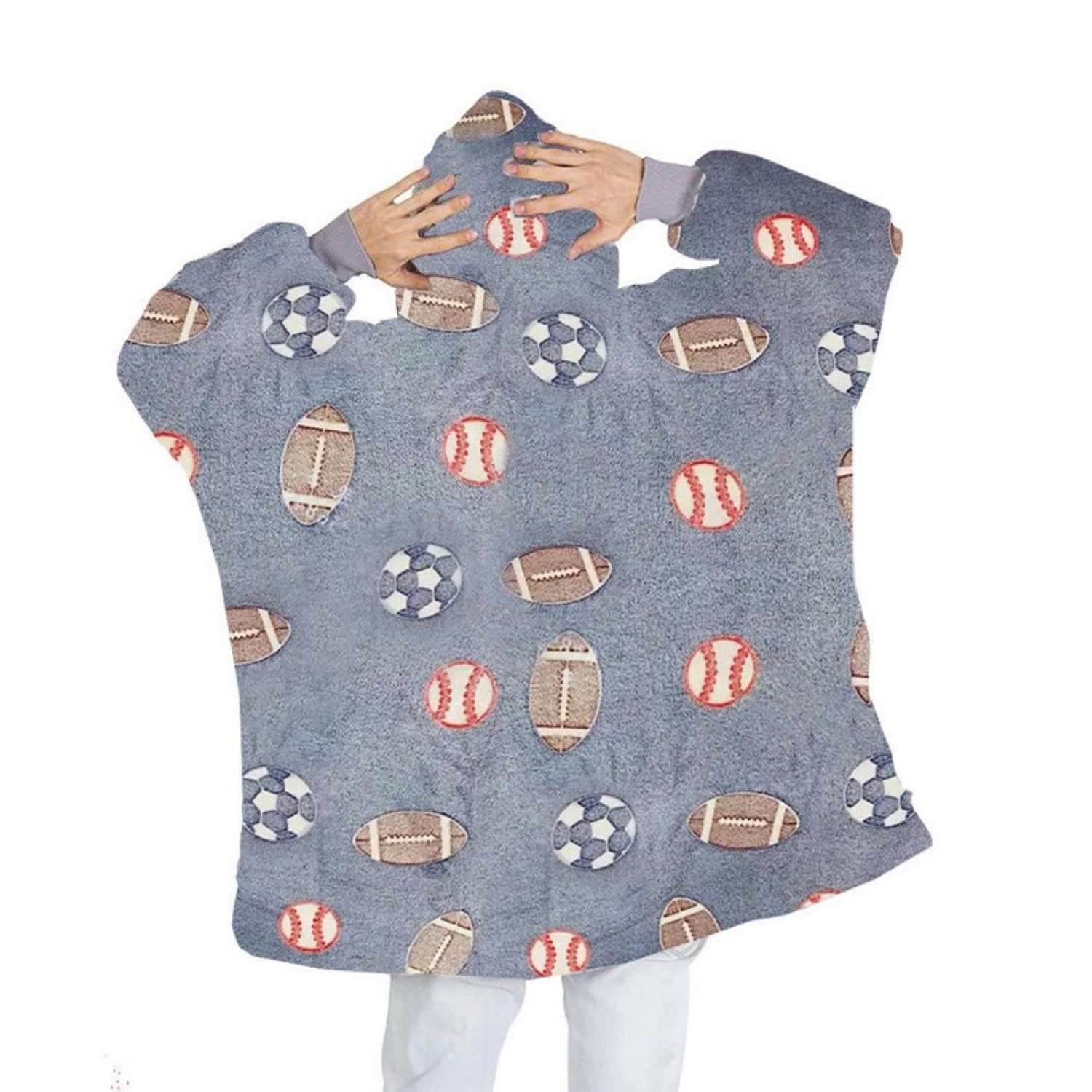 Glow In The Dark Oversized Microfiber Wearable Blanket 4
