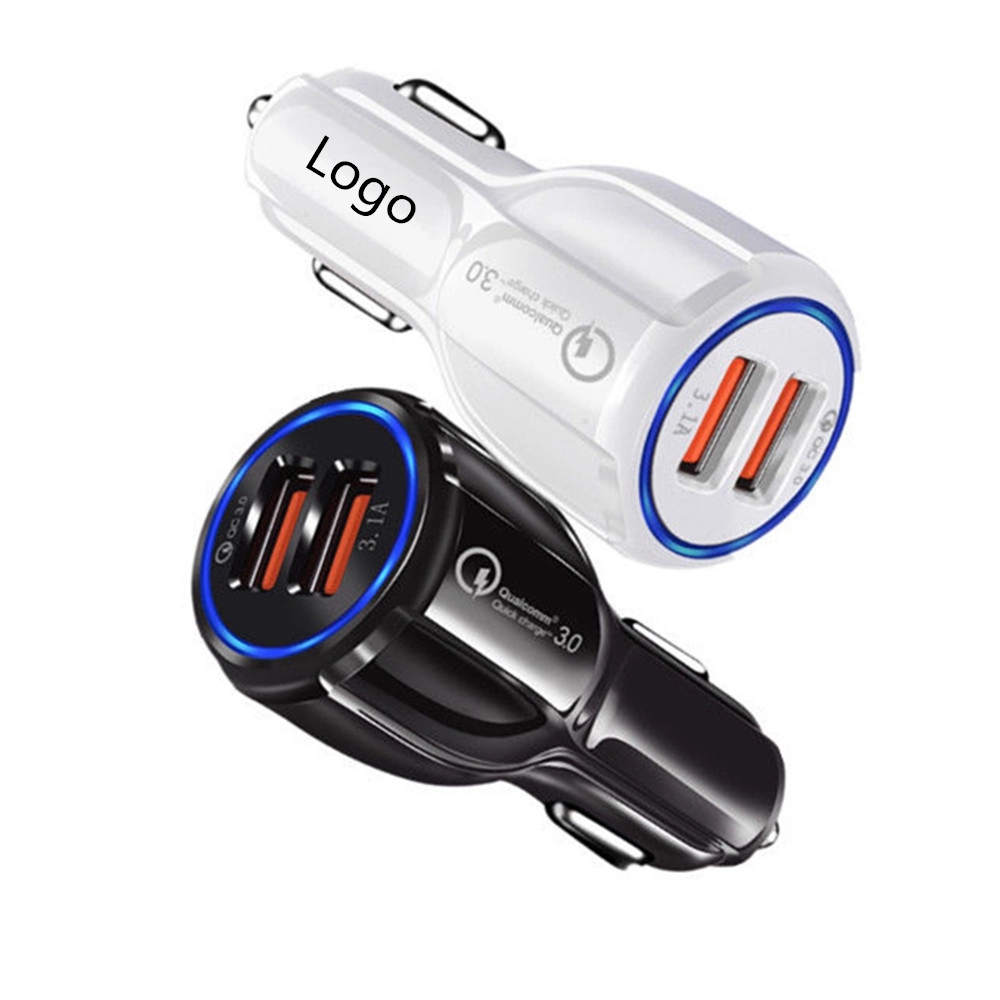 Quick Charge 3.0 Adapter Dual USB Fast Car Charger 5