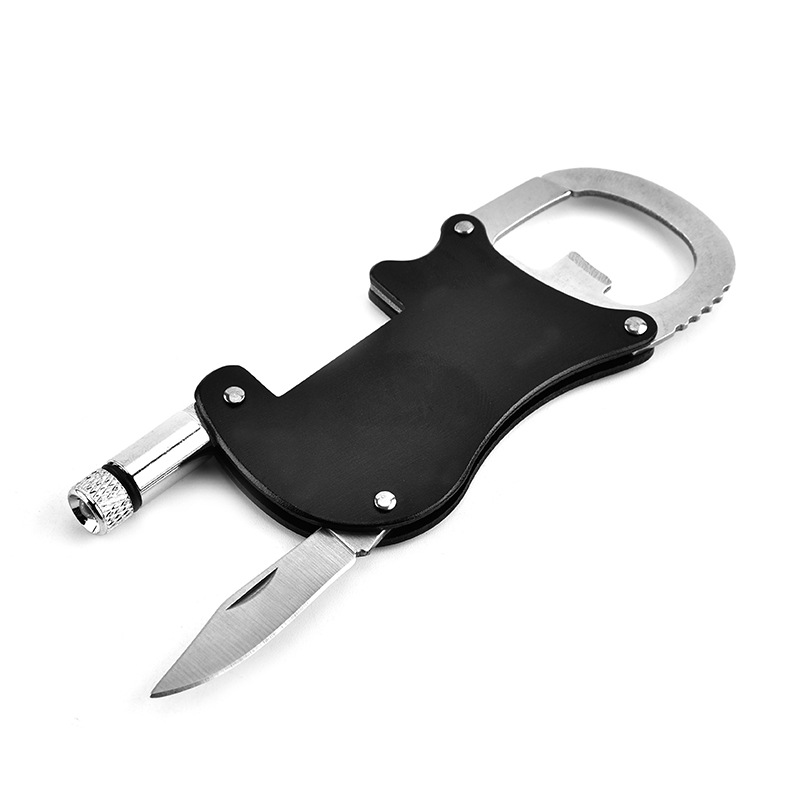 Multifunctional Carabiner with LED Light and Pocket Knife and Bottle Opener 3