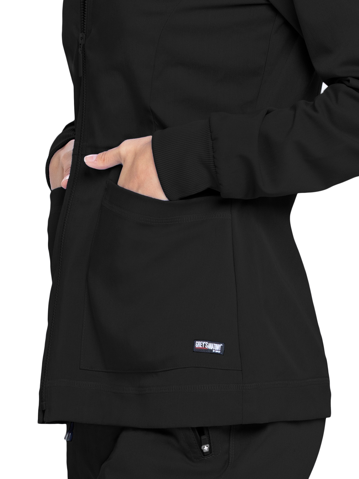 Grey's Anatomy Spandex Stretch - Women's Three-Pocket Millie Warm-Up Jacket 46