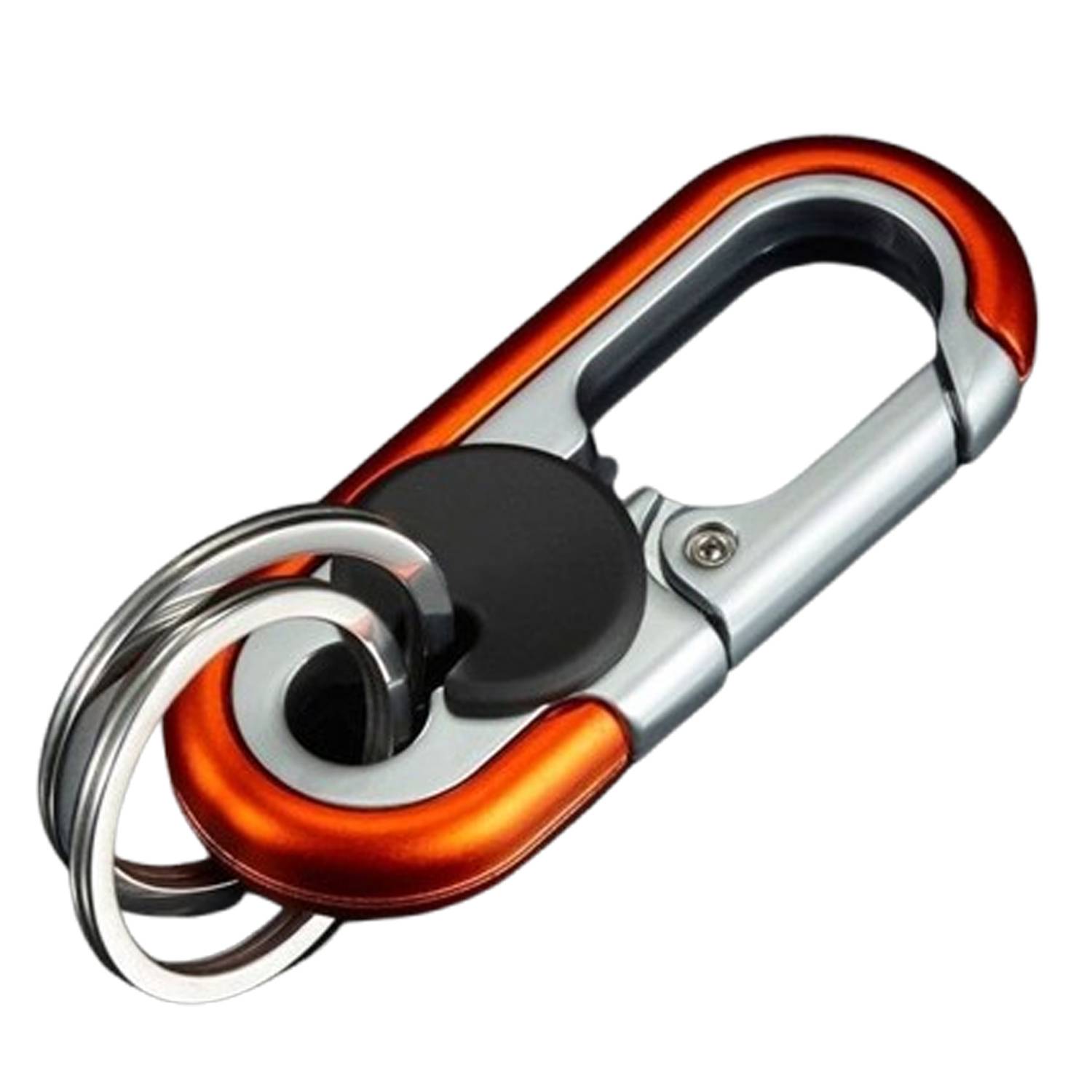 Stylish Dual Loop Anti-Loss Keychain for Business Men 2