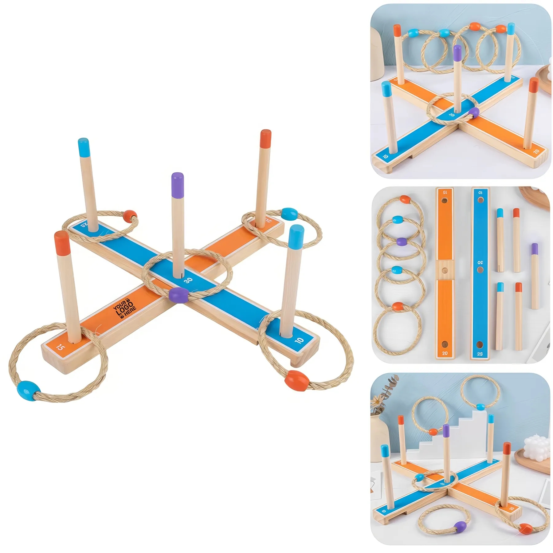 Wooden Ring Tossing for Kids 2