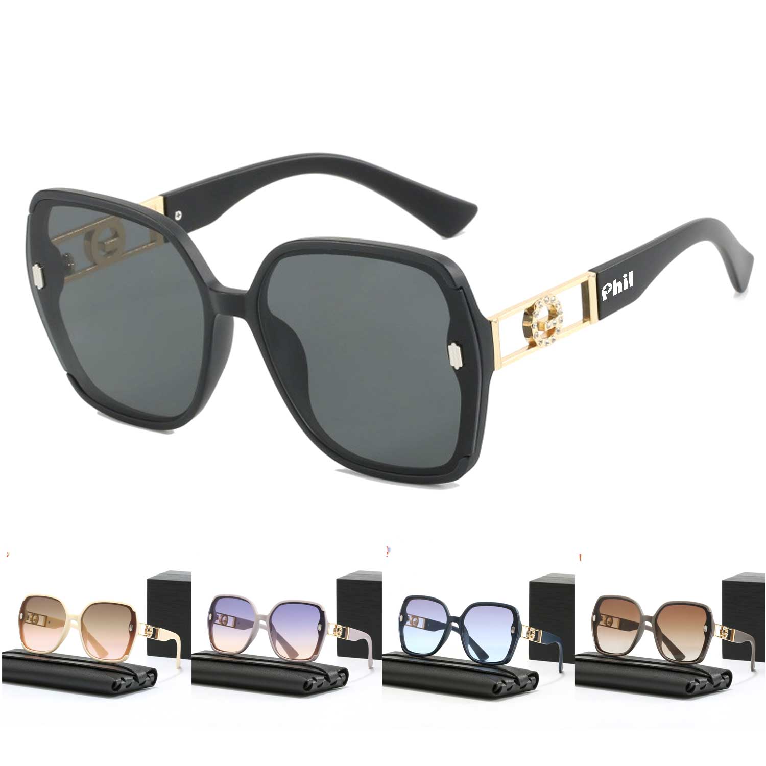 Chic UV Shades – Oversized Trendy Sunglasses 2