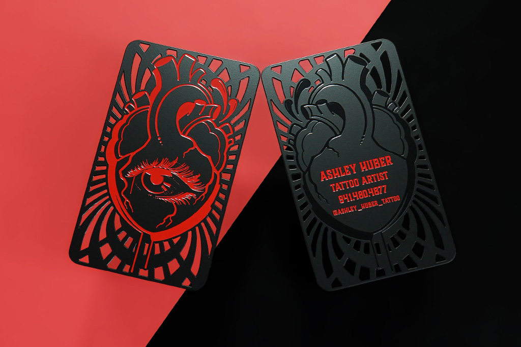 Black Metal Business Cards 16