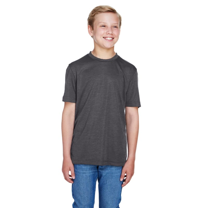 Team 365 Youth Sonic Heather Performance T-Shirt 23