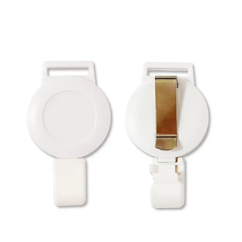 Clip-on Retractable Badge Holder Reel with Carabiner 4