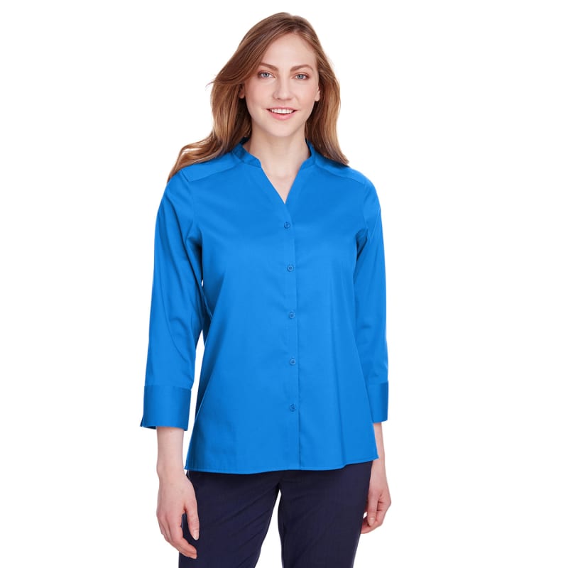 Devon & Jones Ladies' Crown Collection™ Stretch Broadcloth 3/4 Sleeve Blouse 27