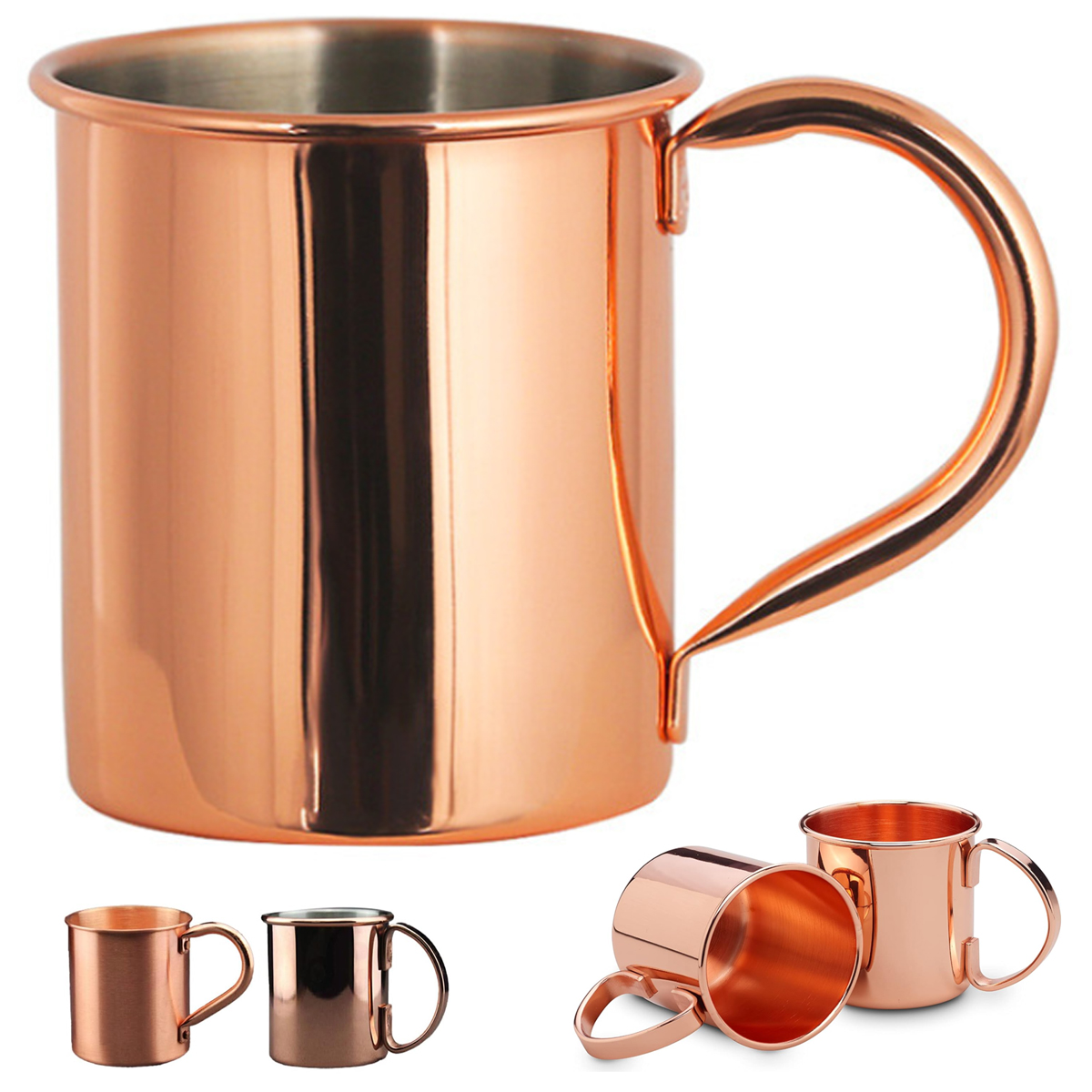 17Oz. Copper Moscow Mule Mug for Beverages 1