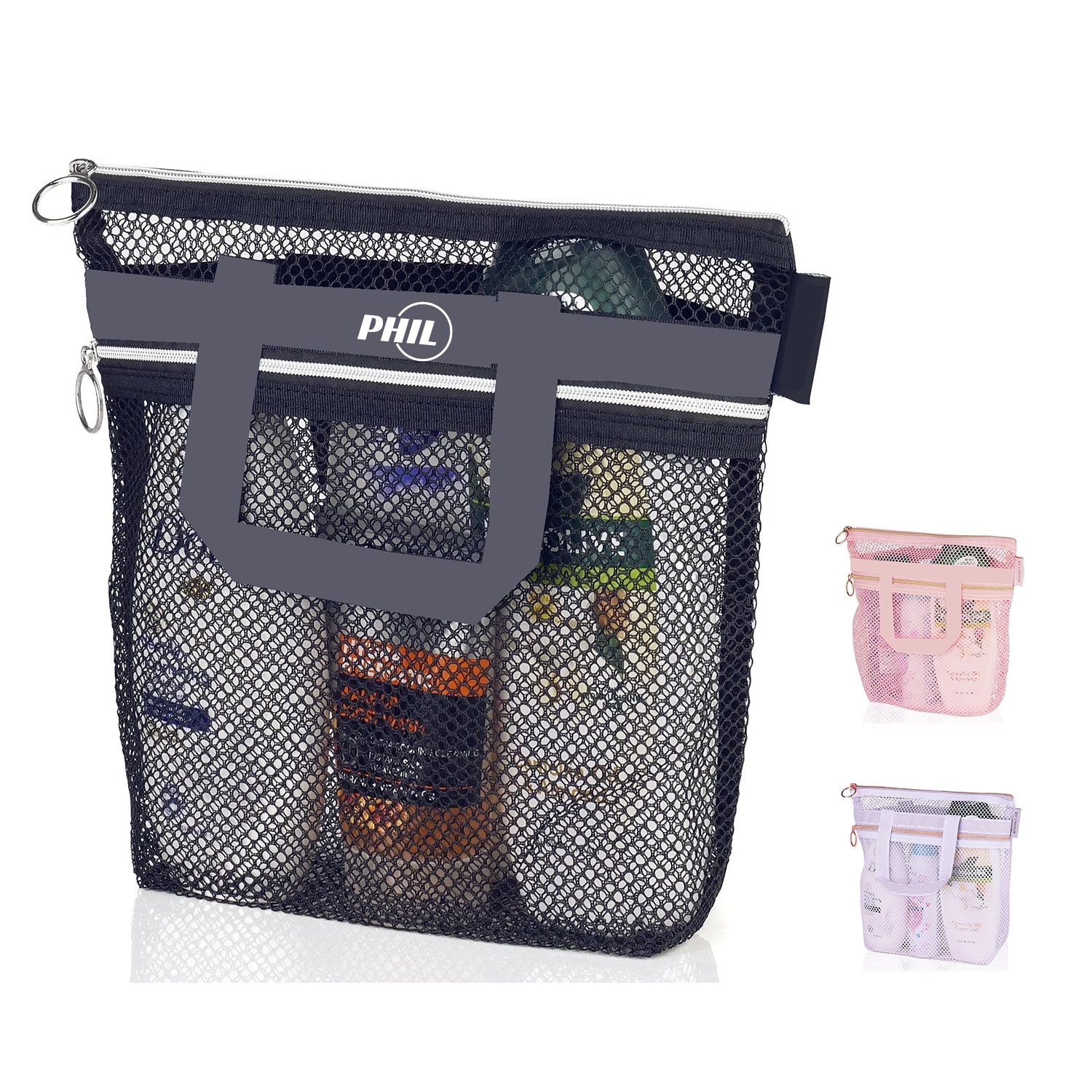 Shower Bag Tote Mesh Caddy Toiletry Organizer 1