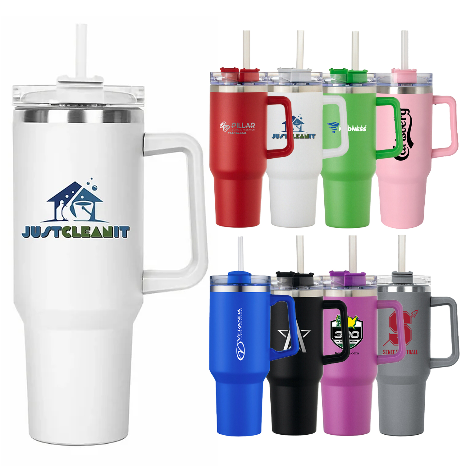 40oz Heisman Mug with Straw