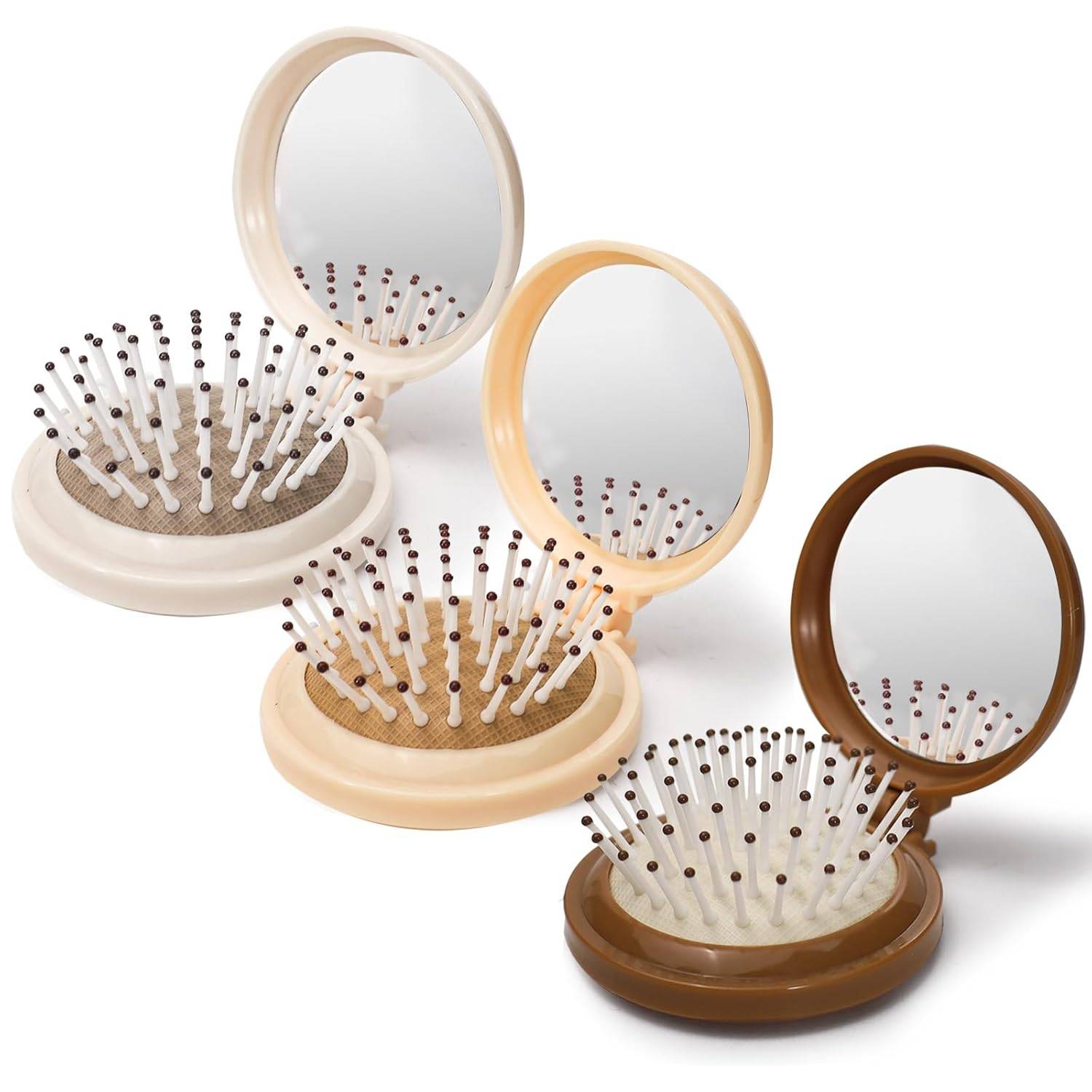 Cute Mini Carry-on Air Cushion Comb folding-hair-brush 4