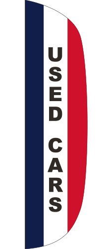 "USED CARS" 3' x 12' Message Flutter Flag 5