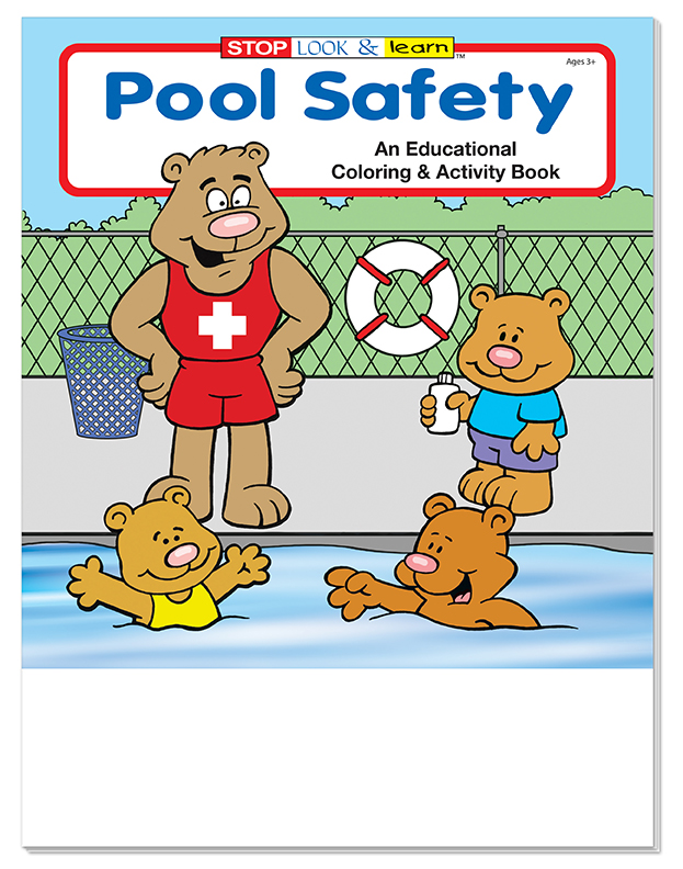 COLORING SET - Pool Safety Coloring Book Fun Pack 2