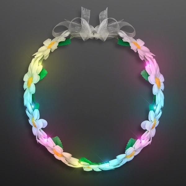 Light Up Daisy Chain (Combo Headband, Belt & Sash) 3