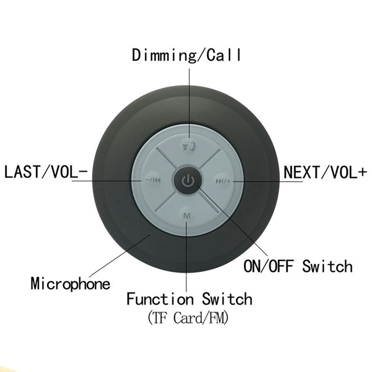Waterproof Bluetooth Speaker With LED 2