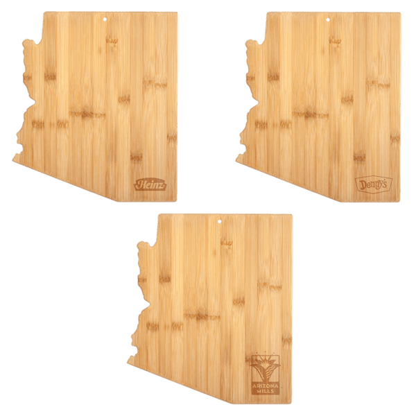 U.S. State Shaped Bamboo Cutting and Serving Boards 438