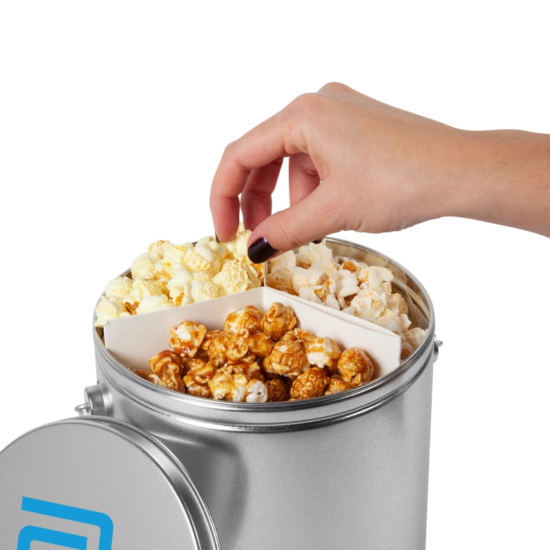 1 Gallon Popcorn Tins- Trio (Butter, Cheddar, Caramel) 3