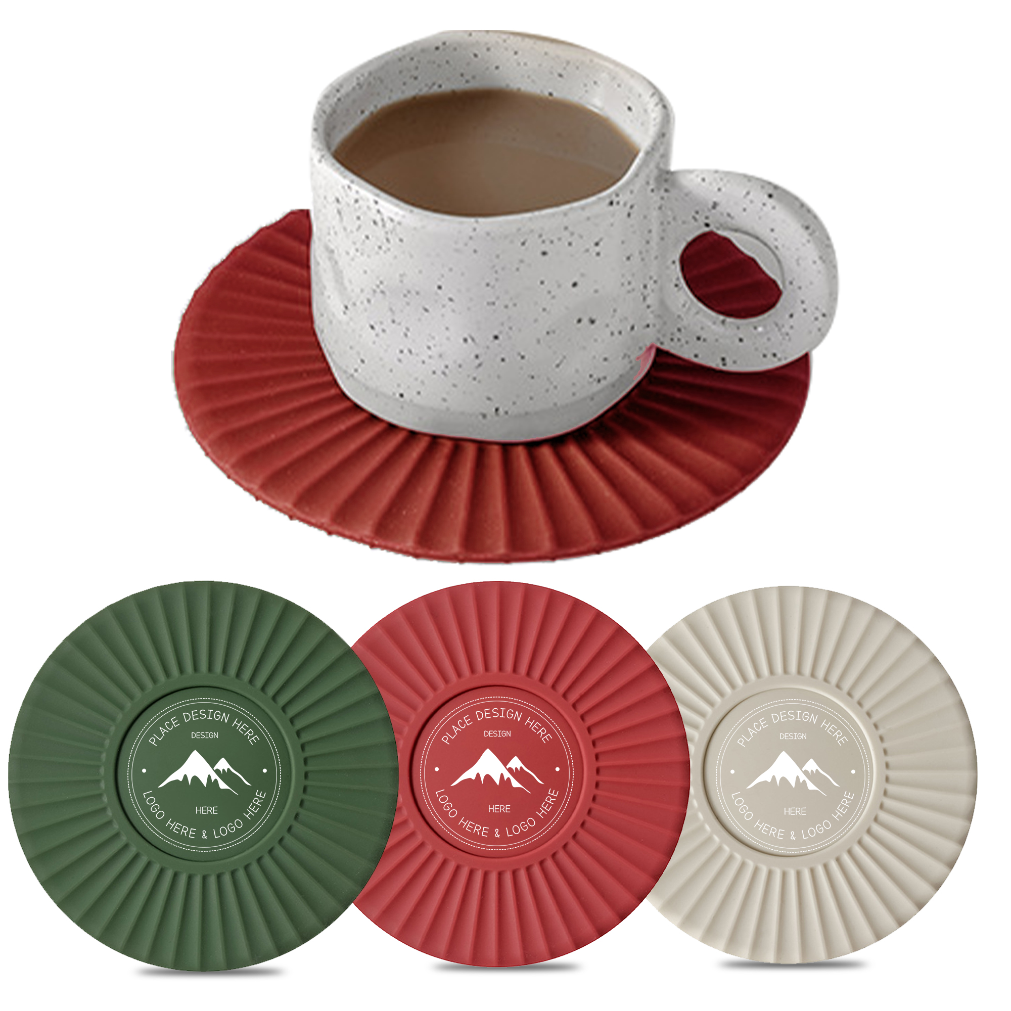 Anti-Slip Soft Silicone Drink Coasters 2