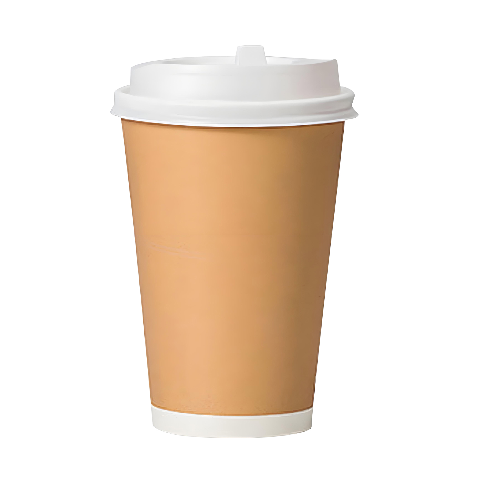 16 Oz Double Wall Disposable Coffee Cups with Lids 3
