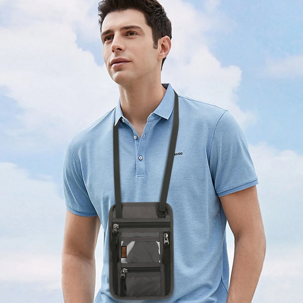 Travel Neck Wallet with RFID Blocking 3