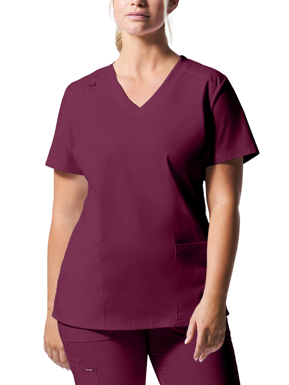 Landau - ProFlex - Women's Three-Pocket V-Neck Top 58
