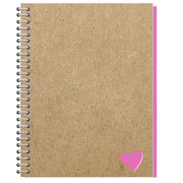 Recycled Die Cut Heart Notebook 6