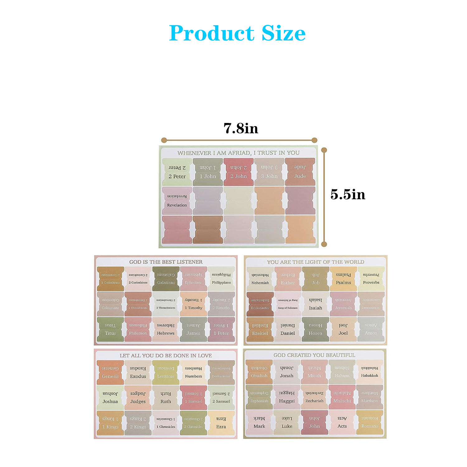 Bible Tabs w/ Unique Stickers 3
