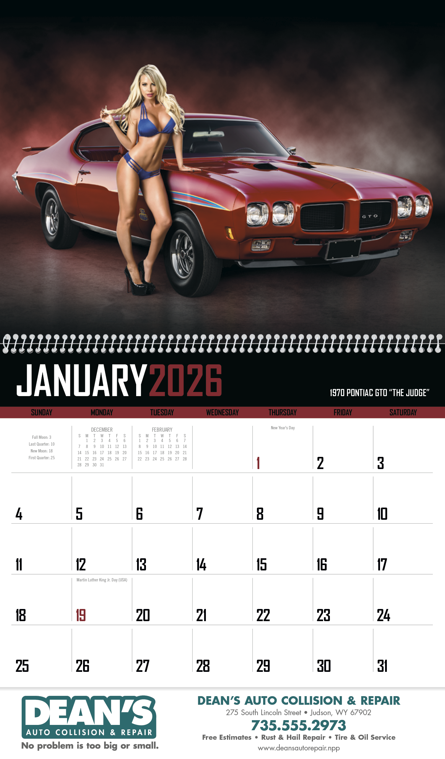 Triumph® Calendars American Muscle Calendar 12
