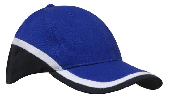 Brushed Heavy Cotton Tri-Coloured Cap 3