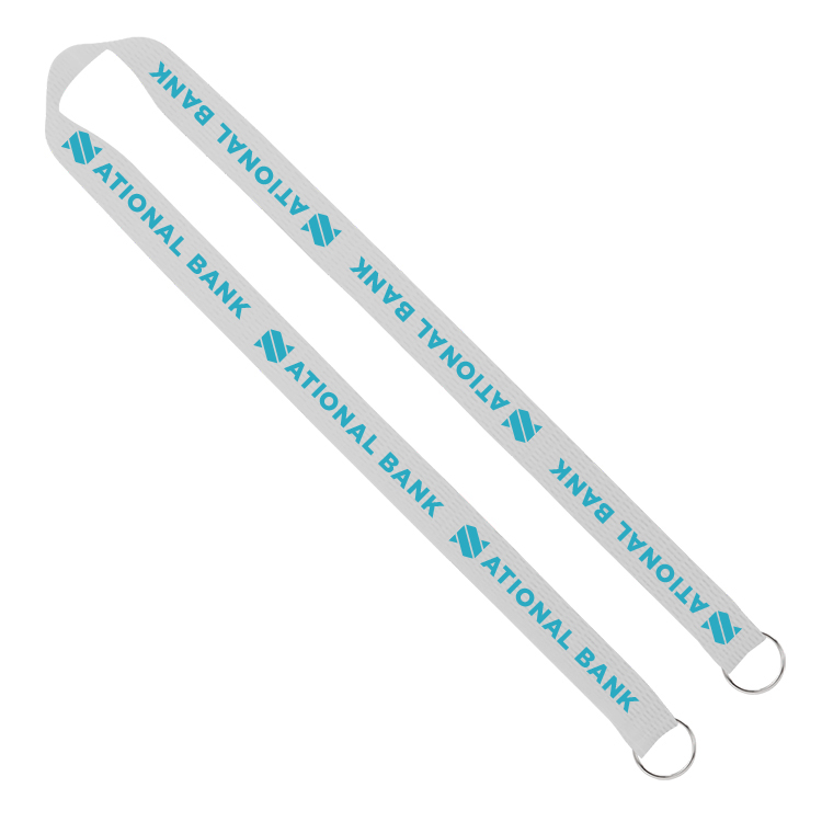 1" Screen Printed Lanyard with Double Clips 5