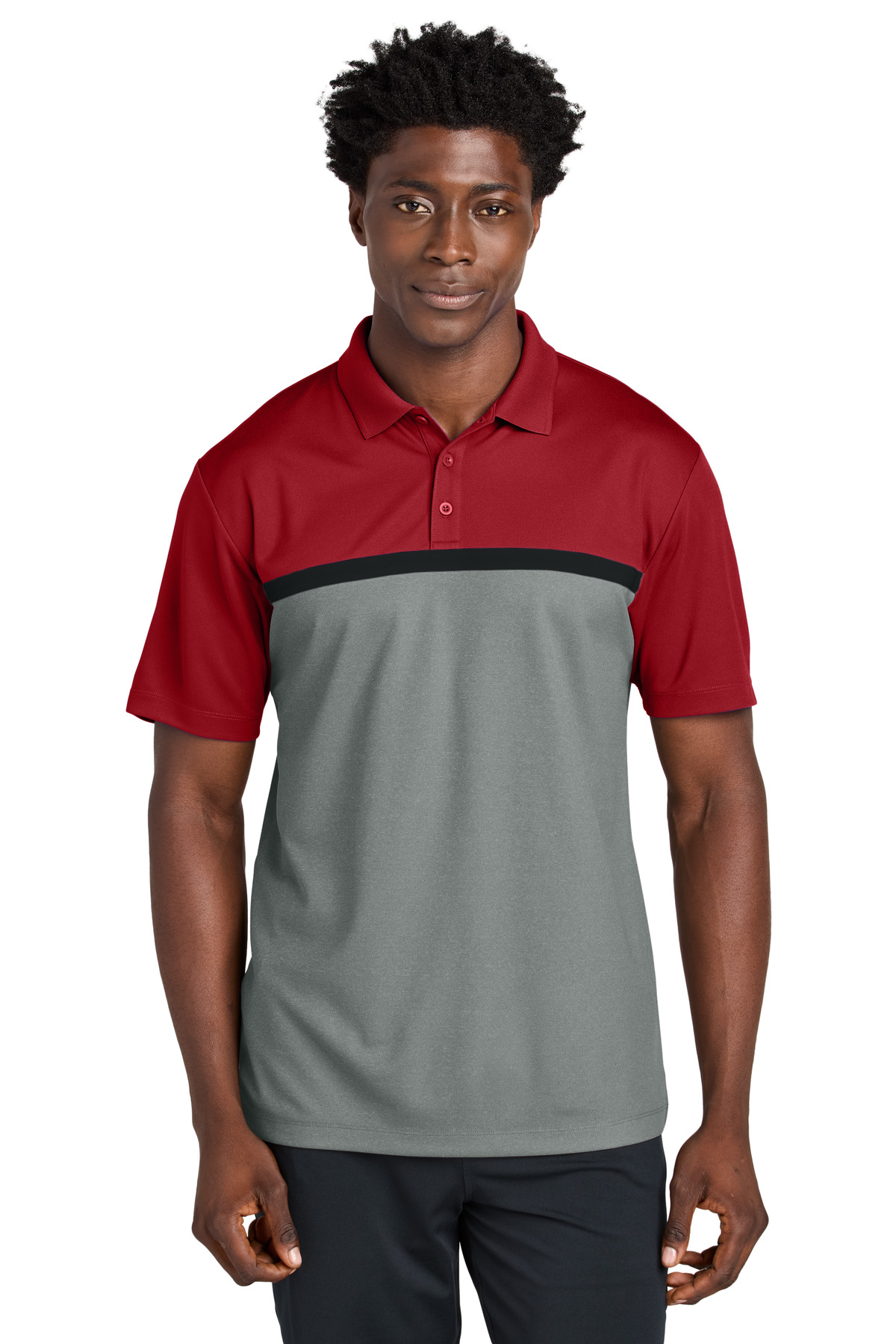 Sport-Tek UV Micropique Colorblock Polo ST741 17