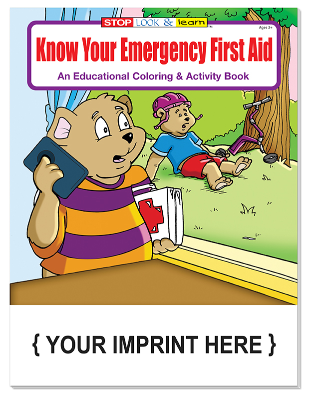 COLORING BOOK - Know Your Emergency First Aid Coloring & Activity Book 2