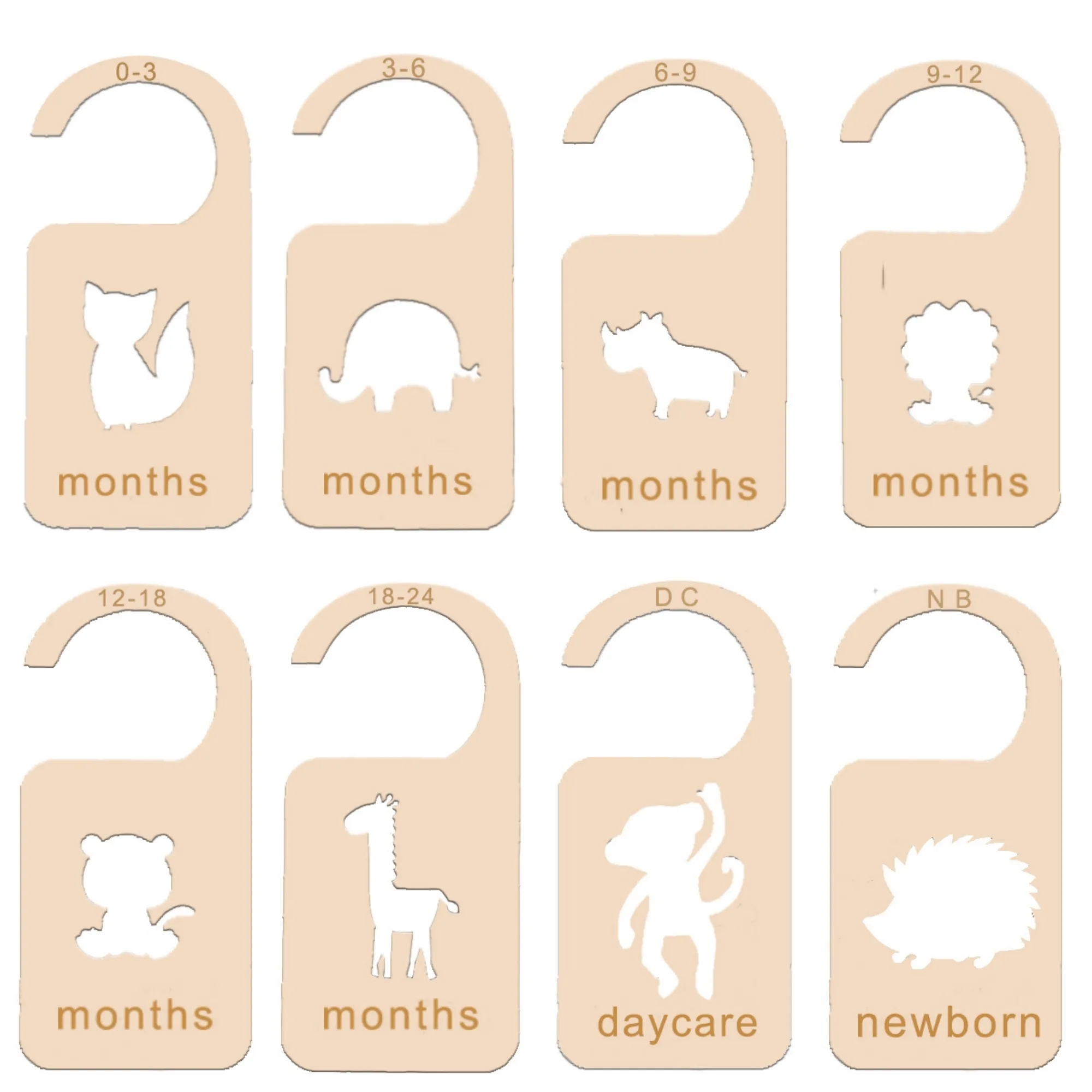 Boxwood Hanging Tags & Closet Divider Set 3
