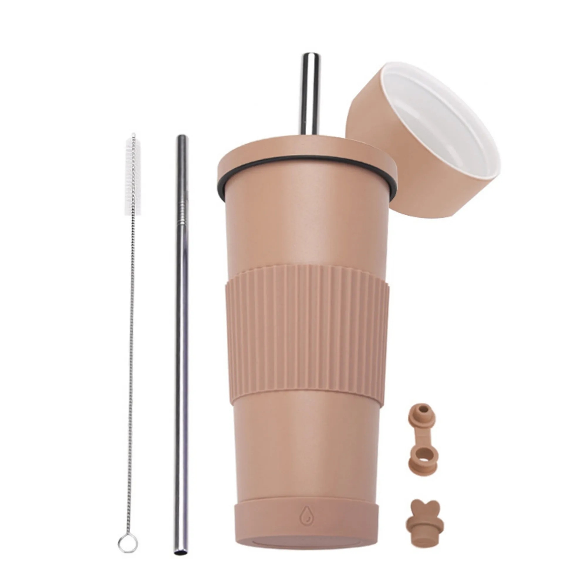 24oz Stainless Steel Straw Cup With Ceramic Inner Liner 13